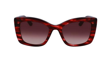 KARL LAGERFELD Girl's Kl6139s Sunglasses, Striped Red, 6 1/2 im Sale
